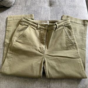 Everlane Olive Green wide leg jeans